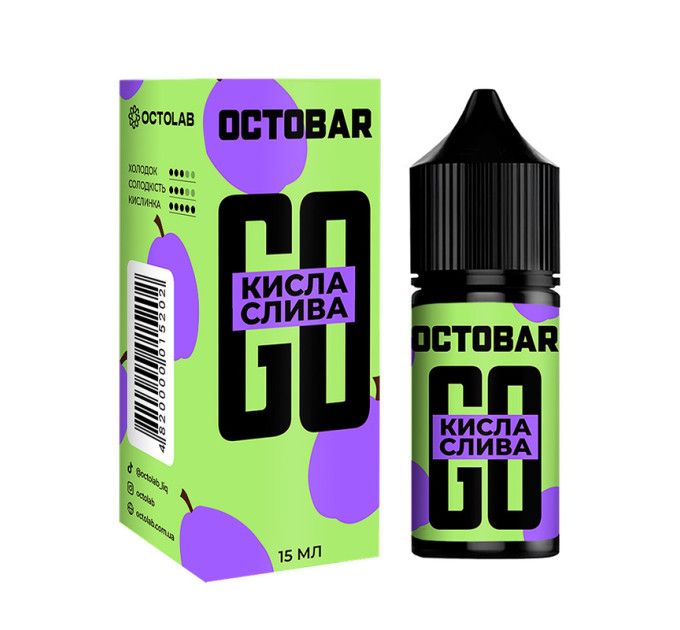 Набор компонентов для самозамеса солевой Octobar GO 30 мл (Кислая Слива, 0-50 мг) (19855)