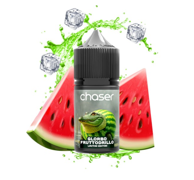Набор компонентов для самозамеса солевой жидкости CHASER Limitini Editini 30 мл (GLORBO FRUTTODRILLO Арбуз с холодком, 0-50 мг) (18169)