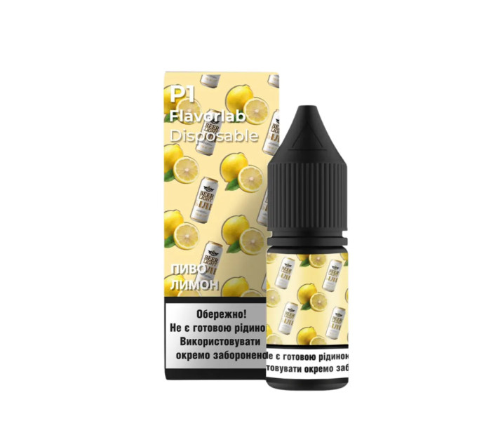 Набор компонентов для самозамеса солевой жидкости Flavorlab P1 10 мл (Beer Lemon Пиво лимон, 0-50 мг) (17916)