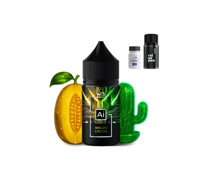Набор компонентов для самозамеса солевой жидкости WES AI 30 мл (Melon Cactus Дыня Кактус, 0-65 мг) (18142)