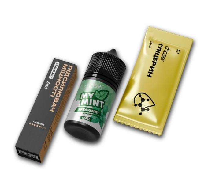 Набор компонентов для самозамеса солевой заправки CHASER MY MINT 30 мл (Spearmint, Мята 0-50 мг) (19045)