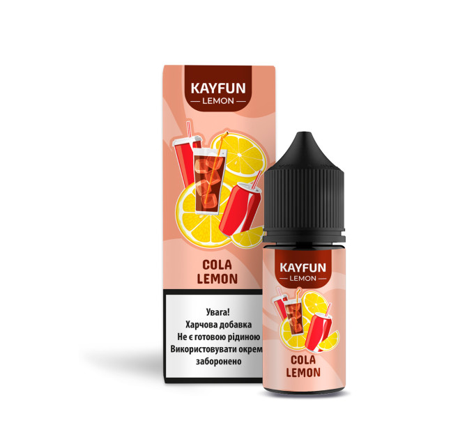 Набор компонентов для самозамеса солевой заправки Flavorlab Kayfun Lemon 30 мл (Cola Lemon Кола Лимон, 0-50 мг) (18746)