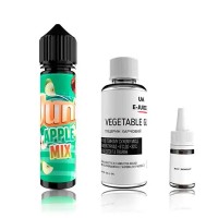 Набор заправки для самозамеса на органическом никотине Juni Apple Mix 60 мл 0-3 мг (Кислый и сладкий микс холодних яблок)
