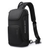Однолямочный рюкзак через плечо Bange BG-7565 7л Сумка-слинг с USB-разъемом (Black) (19369)