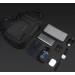 Однолямочный рюкзак через плечо Bange BG-7565 7л Сумка-слинг с USB-разъемом (Black) (19369)