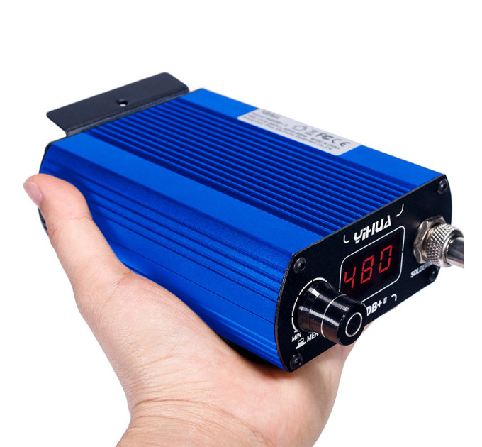 Паяльная станция Yihua 948DB+ II Точная регулировка температуры / с жалом T12 / 200-480°C / 3 канала памяти / 75 Вт (19453)