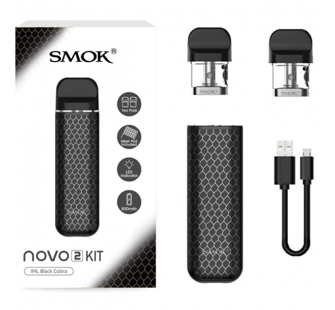 Под-система Smok Novo 2 Pod original Kit 800mAh 2ml (Black Cobra)