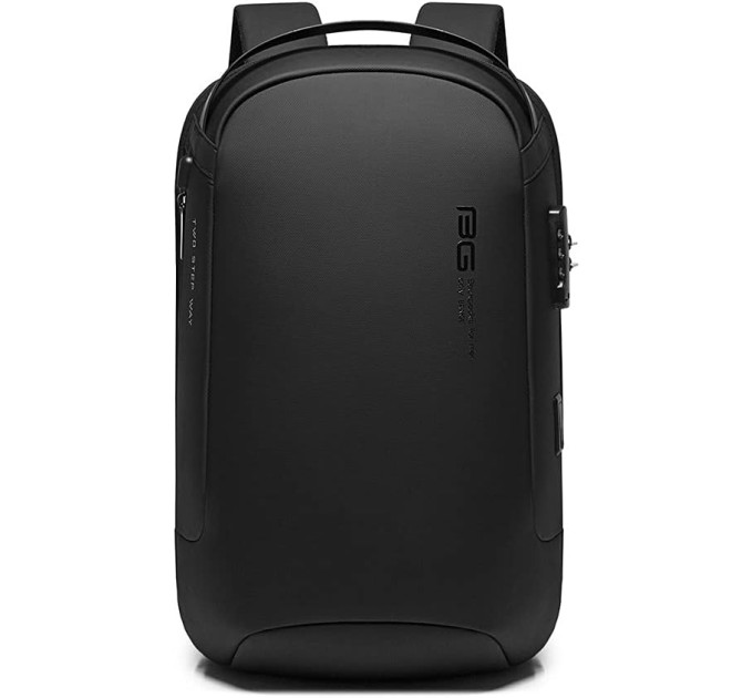 Рюкзак городской Bange BG-7225 20л ранец с отсеком для ноутбука до 15.6'' USB-разъем и замком (Black) (19375)