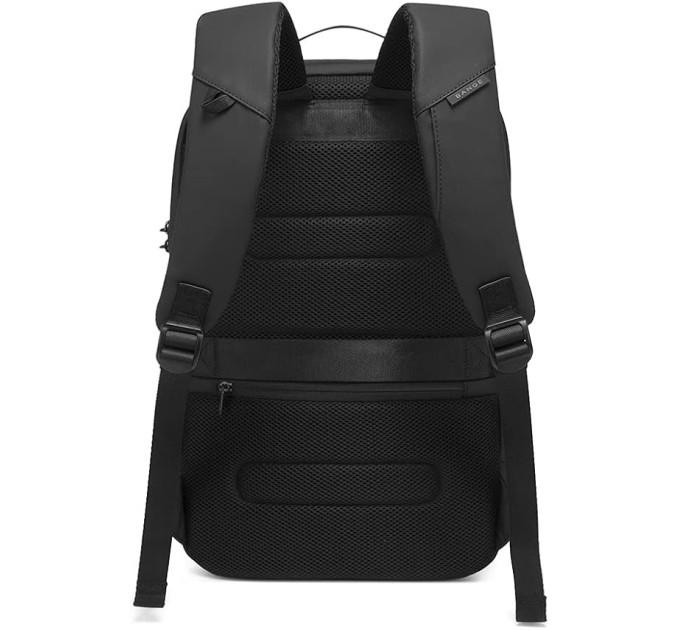 Рюкзак городской Bange BG-7225 20л ранец с отсеком для ноутбука до 15.6'' USB-разъем и замком (Black) (19375)