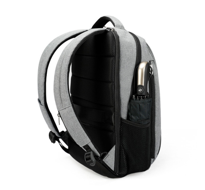 Рюкзак городской Tigernu T-B3516 21л с USB для ноутбука 15.6'' (Grey) (17052)