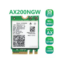 Сетевая карта Intel Wi-Fi 6 AX200 NGW модуль двухдиапазонный адаптер Bluetooth для ПД / Ноутбука