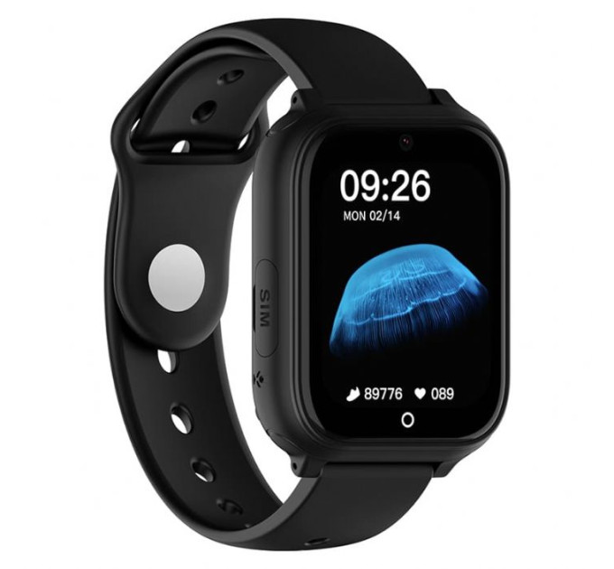 Смарт часы-телефон детские Wonlex CT25 Original с видеозвонком WI-FI GPS SIM-карта (Black) (18358)