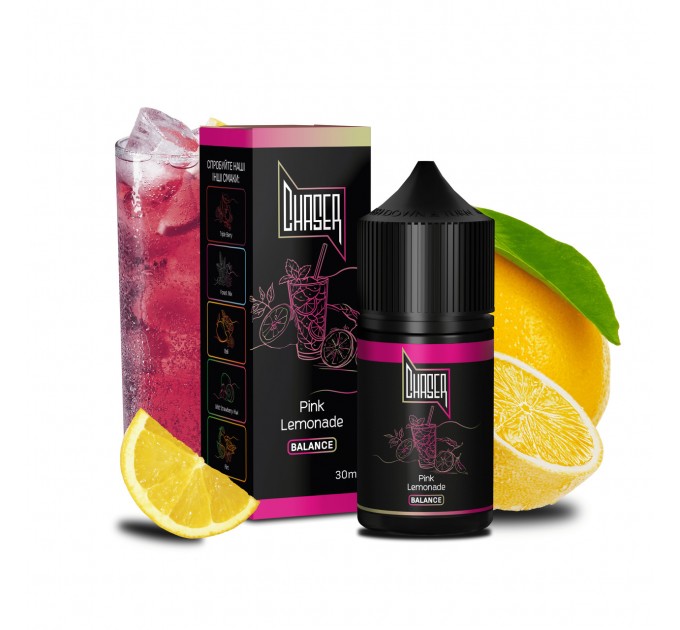 Солевая жидкость CHASER Black Balance: PINK LEMONADE 30 ml 50 mg (Розовый лимонад) (15289)
