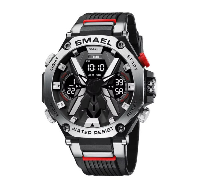 Тактические наручные часы Smael 8087 Original (Black Silver) (16682)