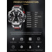 Тактические наручные часы Smael 8087 Original (Black Silver) (16682)