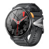 Тактические смарт часы с фонариком LEMFO K66 Original силиконовый ремешок (Black Black) (18359)