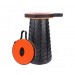 Стілець портативний складаний Retractable Folding Stools (Black Orange)