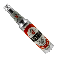 Трубка курительная алюминиевая HL-241 (Бутылка пива, Silver)