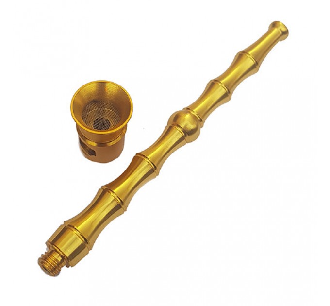 Трубка курительная металлическая HL-192 (Gold) (14955)