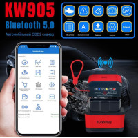 Универсальный автосканер Konnwei KW905 Профессиональный диагностический сканер автомобильный ОБД2, EOBD, OBD2, ELM327 (Red)