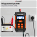 Зарядное устройство 12В 10А / 24В 5А Тестер акумуляторних батарей автомобильный Konnwei KW520 цифровой анализатор батарей, десульфатор 12V/24V, 4-150Ah (Black) (19507)