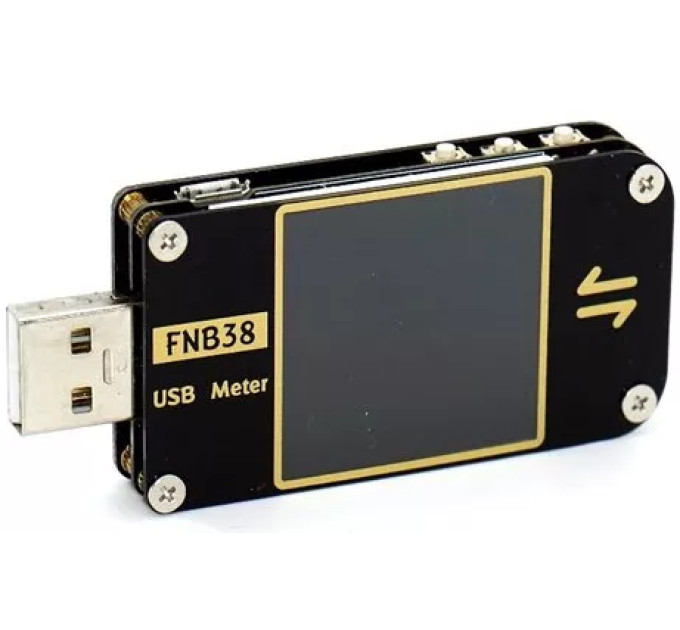USB тестер анализатор зарядных устройств Fnirsi FNB38 внешних аккумуляторов и USB-кабелей (19171)