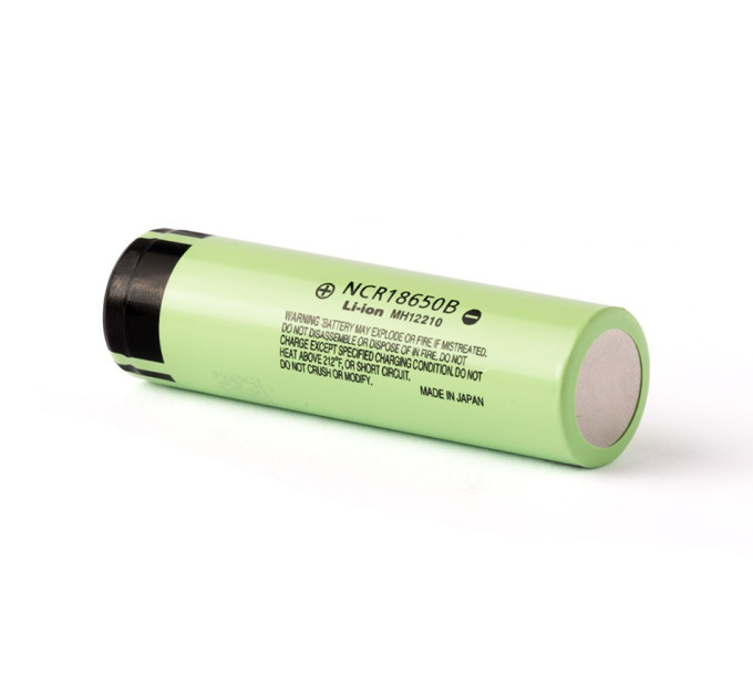 Аккумулятор 18650 Panasonic NCR18650B 3400 mAh выпуклый контакт (8А) (17624)