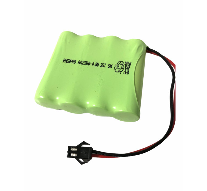 Аккумулятор AA 4.8V 2300 mAh с коннектором JST SM-2P для детских игрушек и роботов (18857)