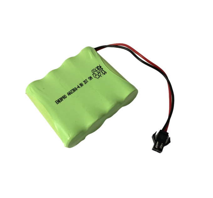 Аккумулятор AA 4.8V 2300 mAh с коннектором JST SM-2P для детских игрушек и роботов (18857)