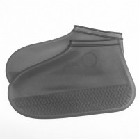 Бахилы на обувь силиконовые от воды и грязи (XL, Gray)