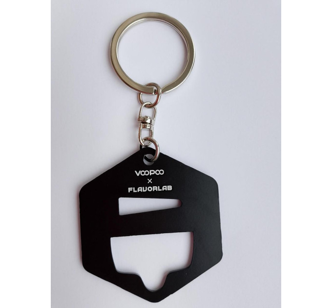 Брелок открывашка для бутылок наборов для самозамеса заправки Voopoo Flaforlab Мерч (Black) (18797)