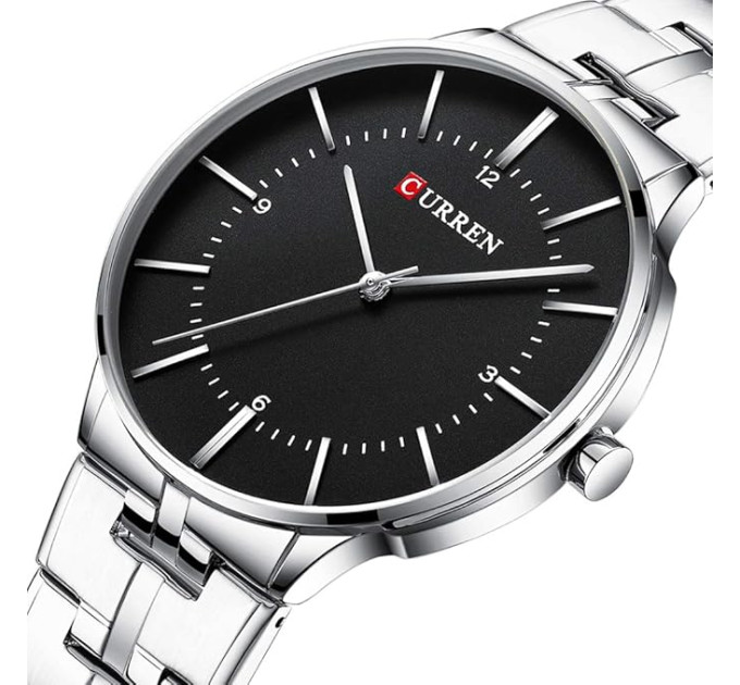 Часы наручные Curren 8321 (Silver Black Silver) (18687)