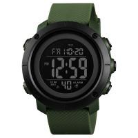 Часы наручные Skmei 1434 (Army Green Black ABS ring, 1434AGBK)