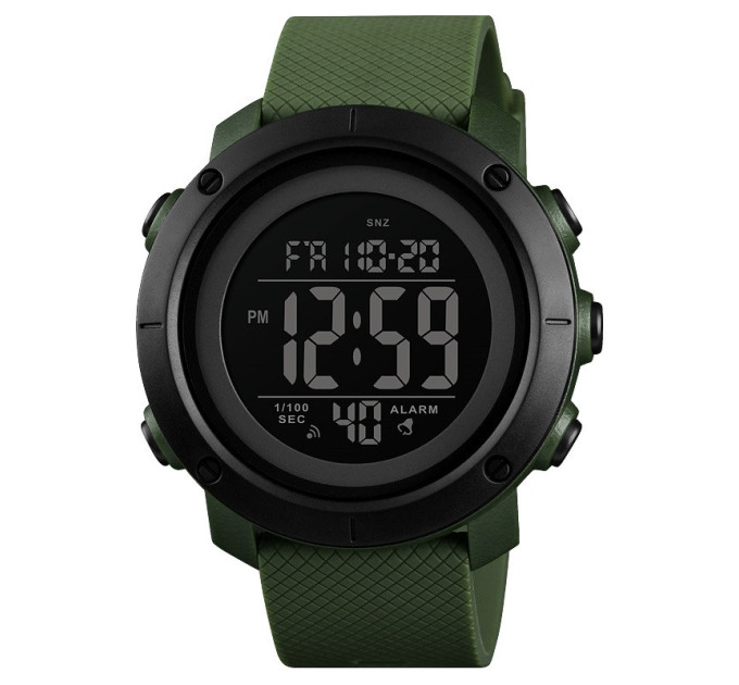 Часы наручные Skmei 1434 (Army Green Black ABS ring, 1434AGBK) (18475)