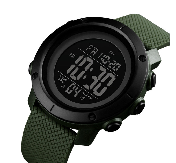 Часы наручные Skmei 1434 (Army Green Black ABS ring, 1434AGBK) (18475)