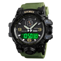 Часы наручные мужские Skmei 1586 Original (Army Green, 1586AG)