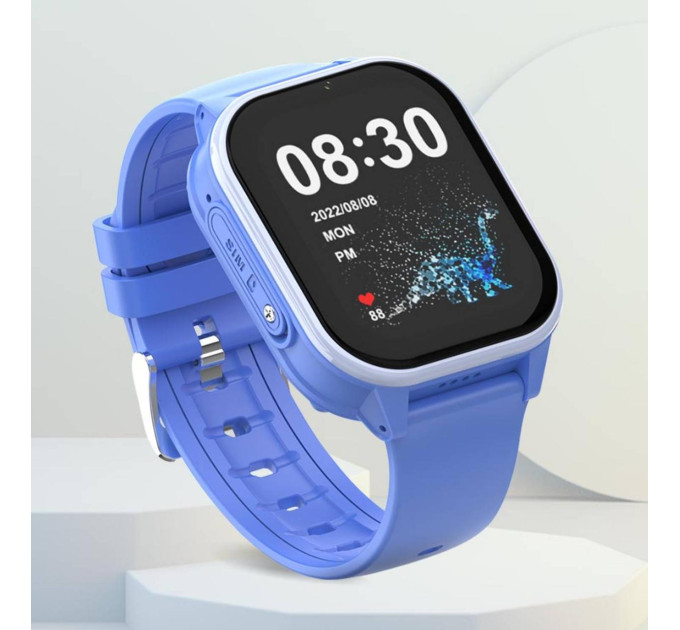 Детские смарт-часы Wonlex KT19 PRO Max Original часы-телефон с видеозвонком GPS WI-FI и SIM-картой (Blue) (19132)