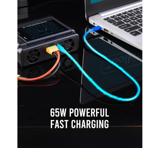 Двухканальное зарядное устройство ToolkitRC M8D 1600W 50А для FPV 1-8S M6D M7 ADP100 ADP200 Q4AC Q6AC FlyOk (Black) (18759)