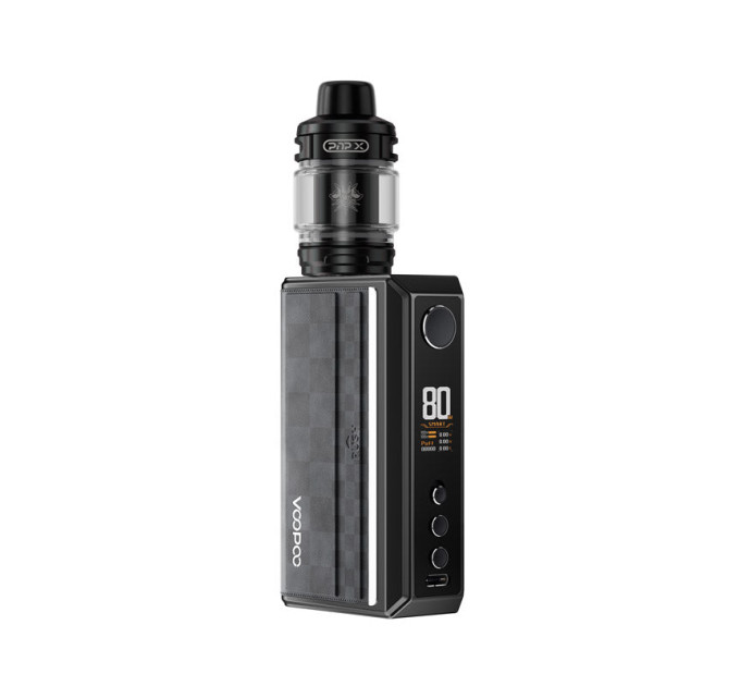 Электронная сигарета Voopoo Drag 5 177W with Uforce-X Tank 5.5ml Original Kit (Black) (17448)