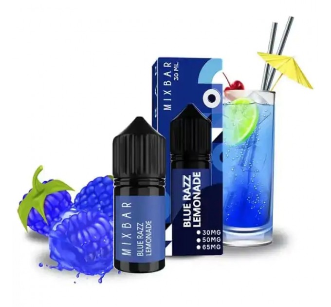 Жидкость для POD систем Mix Bar Blue Razz Lemonade 30 мл 30 мг (Ягодный лимонад)