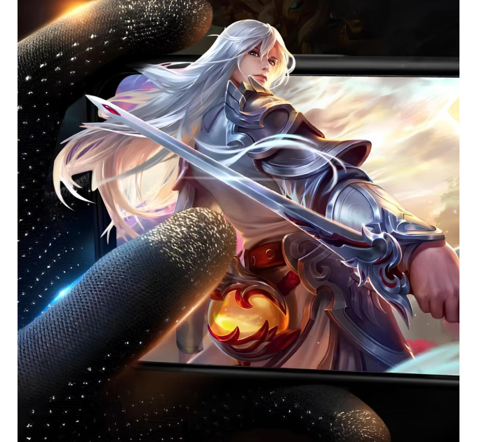 Игровые перчатки для игры на телефоне Memo GG01 Original (Black) (18547)