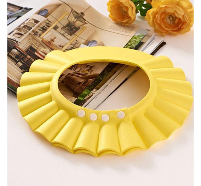 Козырек для мытья головы детский LVR 032 защитная шапочка для купания ребенка (Yellow) (19008)