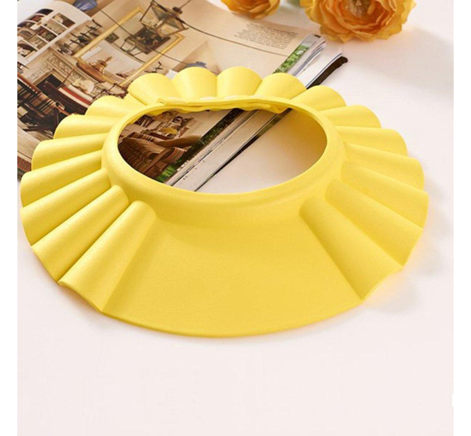 Козырек для мытья головы детский LVR 032 защитная шапочка для купания ребенка (Yellow) (19008)