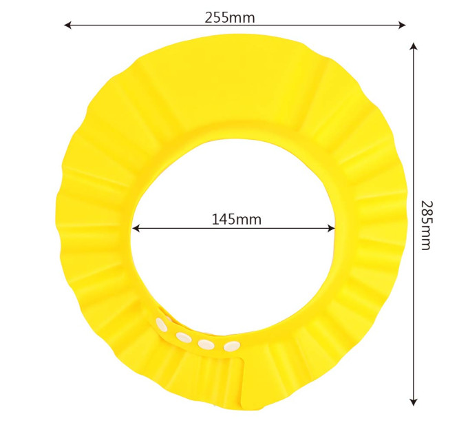 Козырек для мытья головы детский LVR 032 защитная шапочка для купания ребенка (Yellow) (19008)