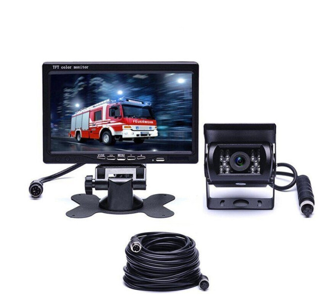 Монитор автомобильный с камерой заднего вида Podofo F0505 (Black) (18698)