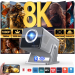 Мультимедийный смарт-проектор с автофокусом Magcubic X7 Android 14, chip H726, 8K24fps, 2GB/16GB домашний кинотеатр (Silver) (19343)