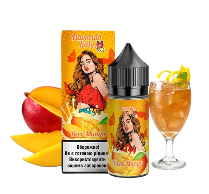 Набор для самозамеса на солевом никотине Flavorlab Lady 30 мл, 0-50 мг Beer Mango (Манговое пиво) (16565)