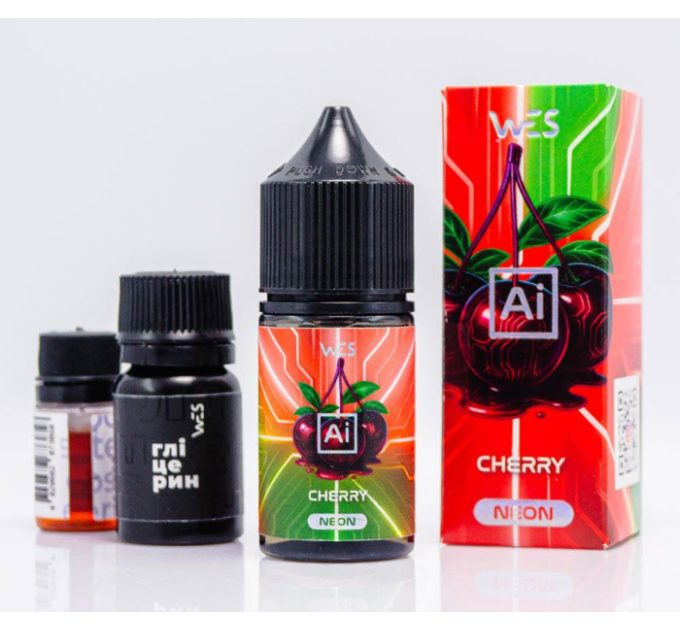 Набор для самозамеса на солевом никотине WES AI NEON 30 мл (Cherry Вишня, 0-50 мг) (18610)