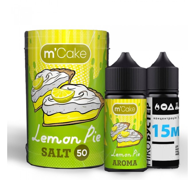 Набор для самозамеса солевой Flavorlab M-Cake 30 мл, 0-50 мг Lemon Pie (Лимонный пирог) (15429)