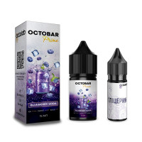 Набор для самозамеса солевой Octobar Prime 30 мл, 0-50 мг Blueberry Soda (Ягодная Содовая)